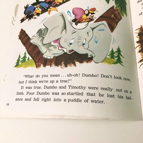 Vintage  1978 Dumbo Walt Disneys Storyteller Book only NO Tape - Picture 11 of 15